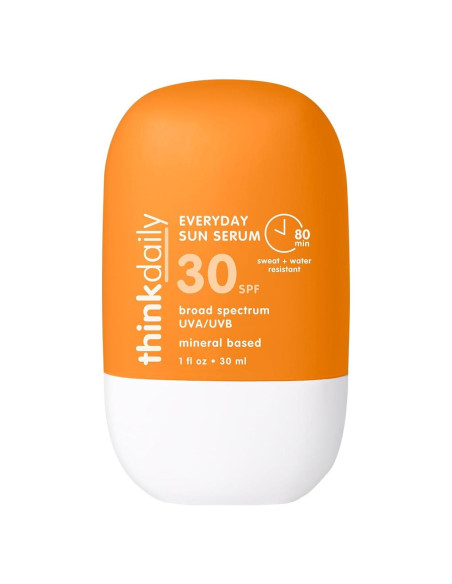 Thinkdaily Suero Solar Facial SPF 30, 30 ml, Hidratante UVA/UVB Thinkdaily Suero Solar Facial SPF 30, 30 ml, Hidratante UVA/UVB