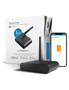Controlador de Puerta de Garaje Inteligente Meross MSG200, Hasta 3 Puertas, Compatible con HomeKit, Alexa y Google
