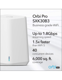 Sistema Mesh WiFi 6 NETGEAR Orbi Pro AX1800 - Paquete de 3 2