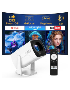 Proyector TMY 1080P WiFi y Bluetooth, Licencia Netflix, 1.27kg