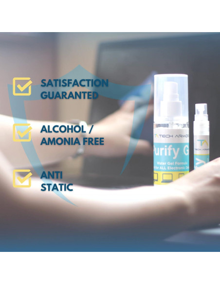 Kit de Limpieza de Pantallas Tech Armor - 96.39ml + 22.68ml Kit de Limpieza de Pantallas Tech Armor - 96.39ml + 22.68ml