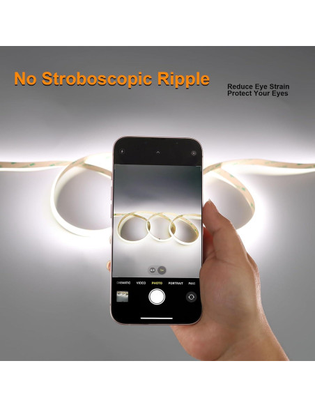 Tira LED COB CCT JOYLIT 5m 640 LEDs 90W Regulable 2700K-6000K