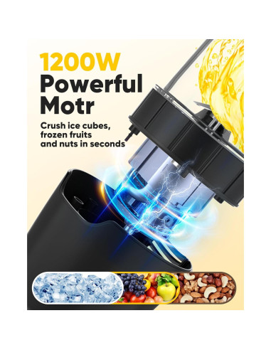 Licuadora Personal Befano BM900 1200W para Smoothies y Cócteles