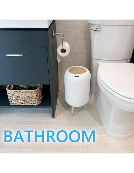 Papelera Automática URALFA 11L con Sensor de Movimiento Blanca