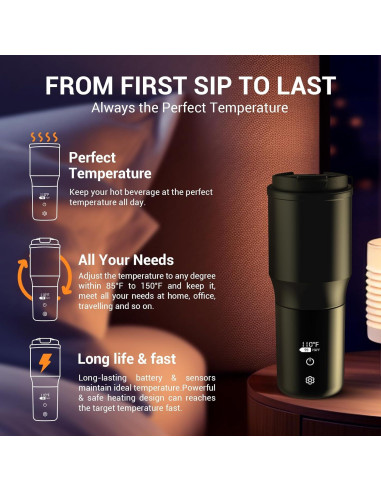 Taza Inteligente FUTURELAB SM1008 Auto-Calentada 425g