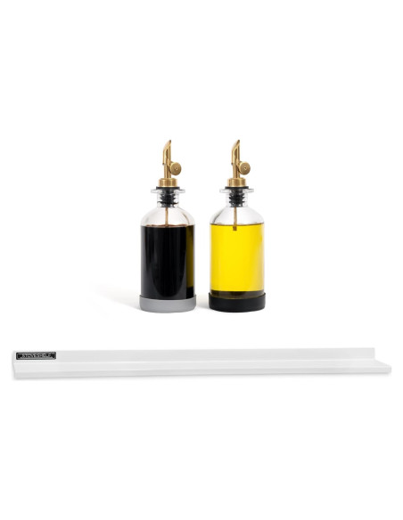 Estante Magnético de Acero Inoxidable Blanco 76.2 cm StoveShelf Estante Magnético de Acero Inoxidable Blanco 76.2 cm StoveShelf