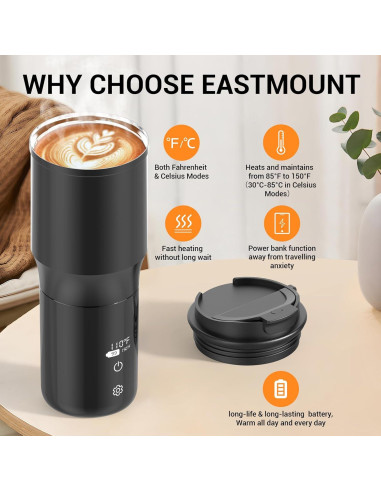 Taza Inteligente FUTURELAB SM1008 Auto-Calentada 425g