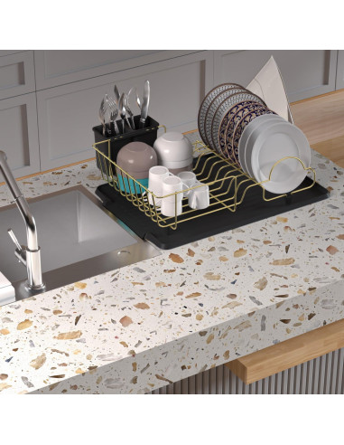 Estante Secador de Platos Buruis Acero Inoxidable 44.5x31.8cm