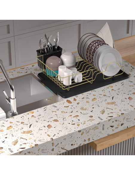 Estante Secador de Platos Buruis Acero Inoxidable 44.5x31.8cm