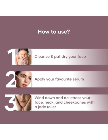 Rodillo de Jade y Gua Sha Saturno por GHC - Cuarzo Rosa Premium