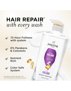 Champú Pantene Pro-V Volumen y Cuerpo 1637 ml + Disparo Milagroso 15 ml 2