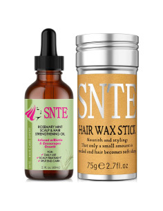 Kit de Cuidado Capilar Samnyte: Barra de Cera y Aceite de Romero