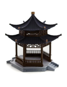 Mini Pagoda China KARESANSUI - Decoración Zen para Acuarios y Jardines