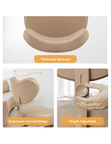 Silla de Meditación Pipersong con Respaldo Ajustable Negro