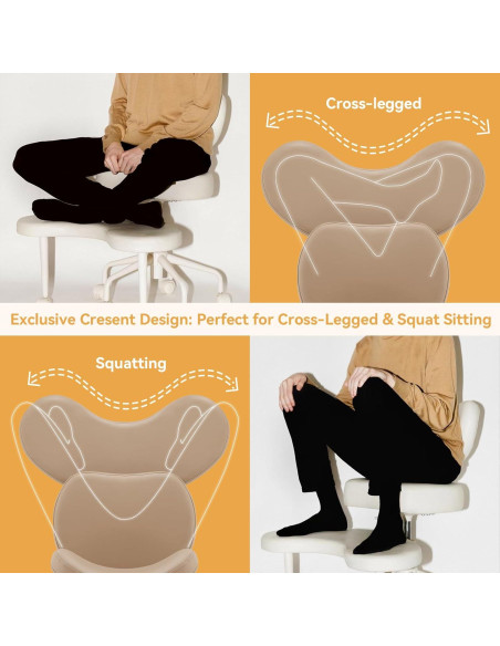 Silla de Meditación Pipersong con Respaldo Ajustable Negro