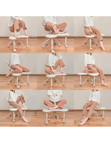 Silla de Meditación Pipersong con Respaldo Ajustable Negro