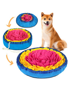 Alfombra Olfativa para Perros Vivificante 43x43cm Rojo Amarillo