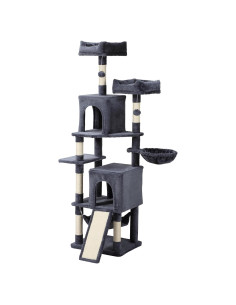 Árbol para Gatos LETKIND 70 cm con Hamaca y Rascador