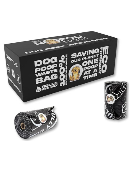 Bolsas biodegradables para excremento de perro EL NOPOO POUCH - 200 unidades