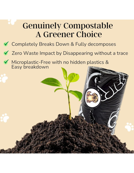 Bolsas biodegradables para excremento de perro EL NOPOO POUCH - 200 unidades