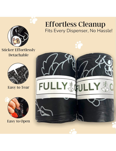 Bolsas biodegradables para excremento de perro EL NOPOO POUCH - 200 unidades