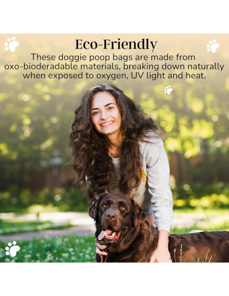 Bolsas biodegradables para excremento de perro EL NOPOO POUCH - 200 unidades