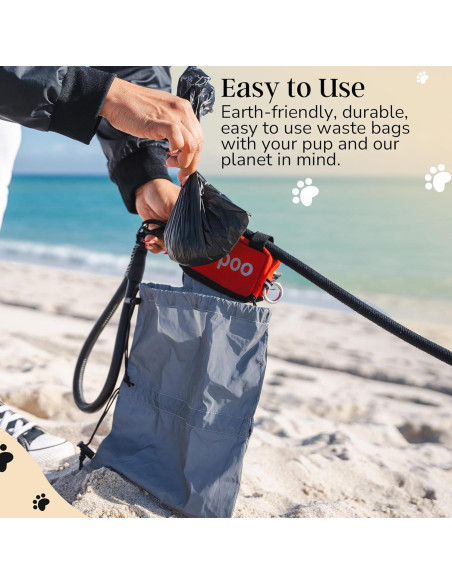 Bolsas biodegradables para excremento de perro EL NOPOO POUCH - 200 unidades