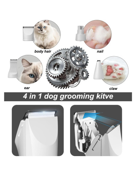 Recortadora Eléctrica Inalámbrica JOTUT para Perros Pequeños 4 en 1