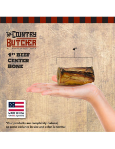 Huesos de tuétano de res 10 cm para perros medianos y grandes - 3 unidades 2