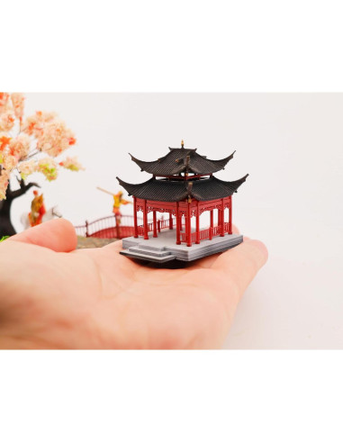 Pabellón Chino Tradicional KARESANSUI - Decoración Zen 6.35cm