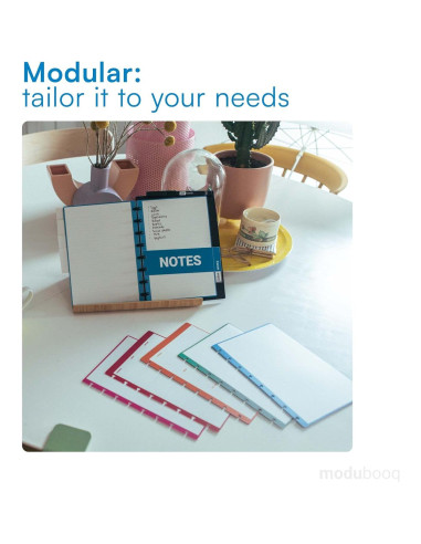 Cuaderno inteligente reutilizable A5 MODUBOOQ con 4 bolígrafos