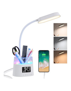 Lámpara de Escritorio LED WILIT W49A con Soporte y USB