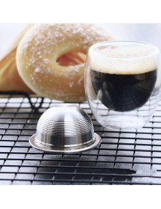 Cápsula de café reutilizable Nespresso acero inoxidable 70ml 2