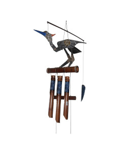 Campana de Viento de Bambú Cohasset Aurora - Decoración Exterior Hecha a Mano
