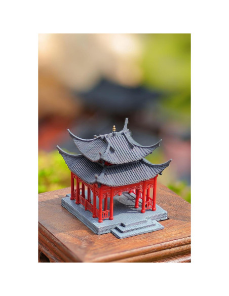 Pabellón Chino Tradicional KARESANSUI - Decoración Zen 6.35cm Pabellón Chino Tradicional KARESANSUI - Decoración Zen 6.35cm