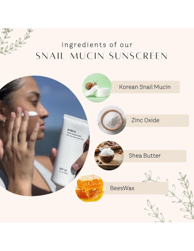 Protector Solar Natural SPF 30 Korua con Mucina de Caracol