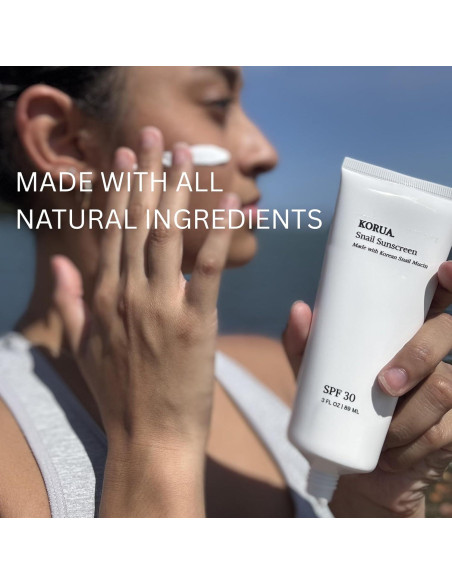 Protector Solar Natural SPF 30 Korua con Mucina de Caracol Protector Solar Natural SPF 30 Korua con Mucina de Caracol