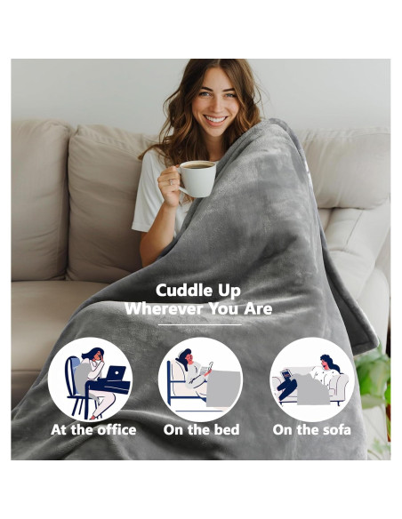 Manta Eléctrica Calefaccionada PASAMIC Queen 20 Niveles Calor