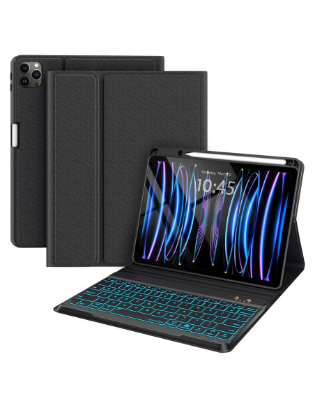 Funda de Teclado para iPad Pro 12.9" BLUTLOTUS con Soporte