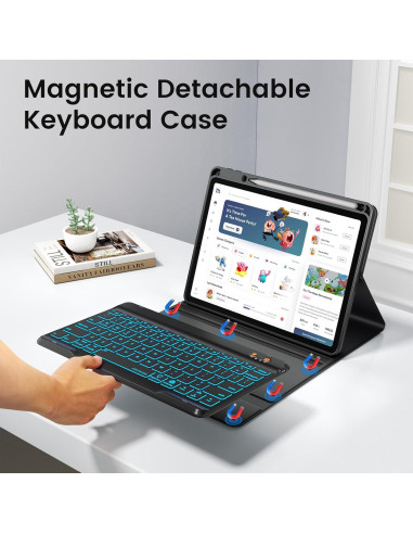 Funda de Teclado para iPad Pro 12.9" BLUTLOTUS con Soporte