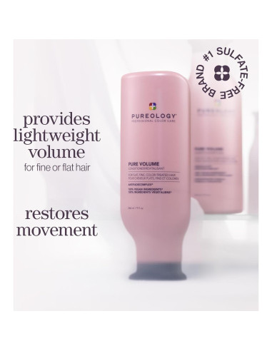 Acondicionador Pureology Pure Volume 250g - Cabello Fino y Tratado
