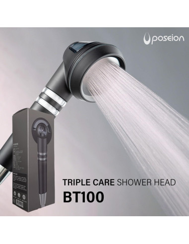 Cabezal de Ducha Filtrado Poseion BT100DG - Alta Presión, Agua Magnetizada