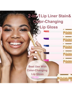 Tinte de Labios Peel Off Marrón - A Prueba de Agua y Manchas 2