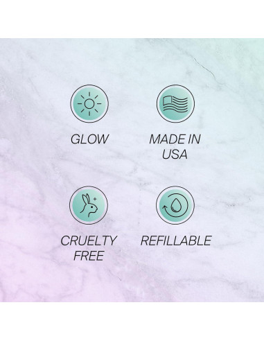 Paleta Iluminador Facial Brilla - 8 Tonos, Recipiente Recargable