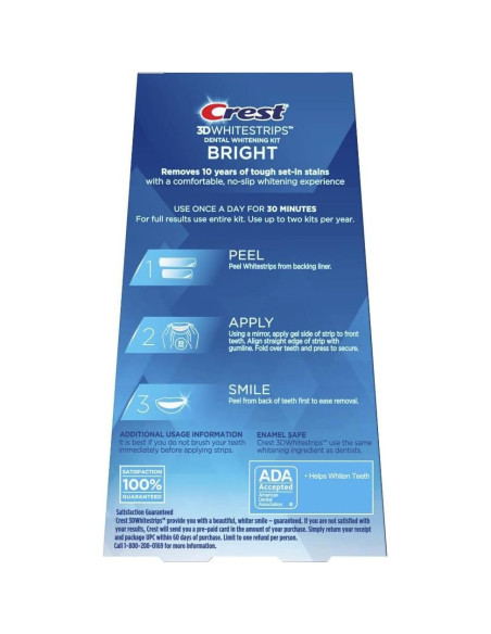 Crest 3D Whitestrips Kit Blanqueamiento Dental 22 Tiras