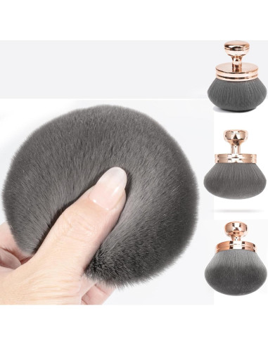 Brocha Kabuki Grande BABYSHEEP para Autobronceador 8.4 cm Oro Rosa