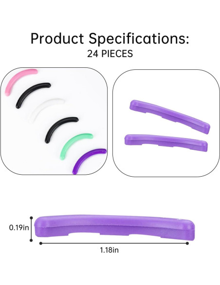 Almohadillas de Repuesto para Rizador de Pestañas UXIETIN 24PCS