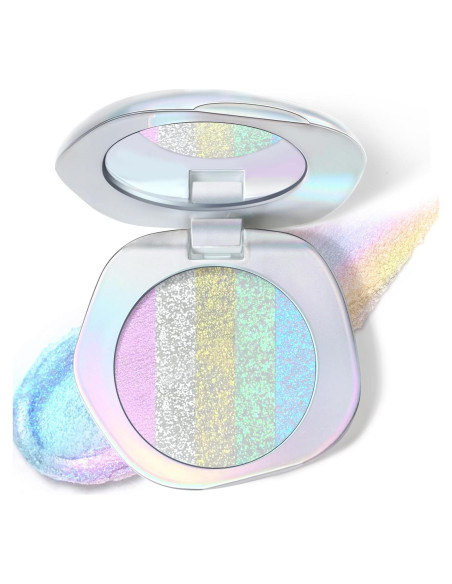 Paleta de Iluminador Chameleon 5 Colores - Maquillaje Holográfico