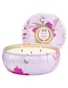 Vela Aromática M&SENSE Flor de Cerezo 340g 3 Mechas