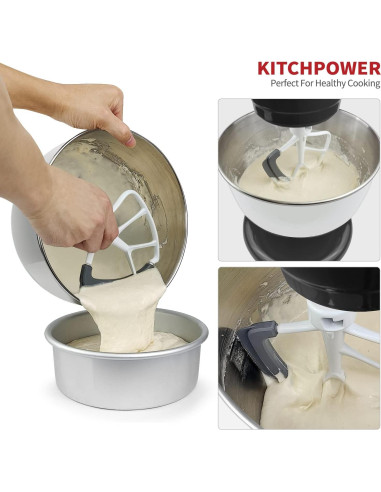 Batidor de borde flexible KITCHPOWER 4.5-5L blanco